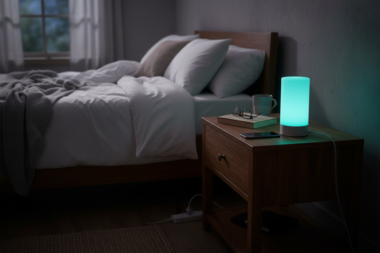 Authentic nightstand scene