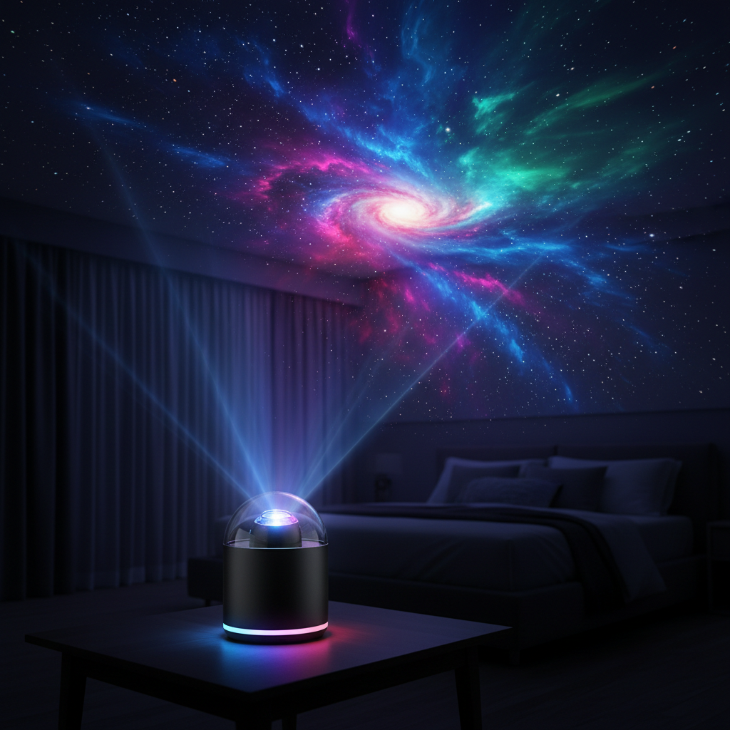 Galaxy Projector Room Projection